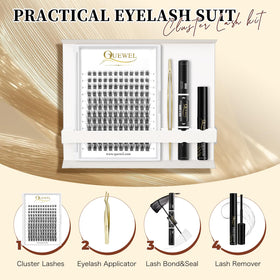 Vue d'ensemble du kit d'extensions de cils QUEWEL