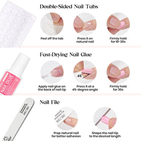 vue d'ensemble du kit d'ongles autocollants beetles ouvert