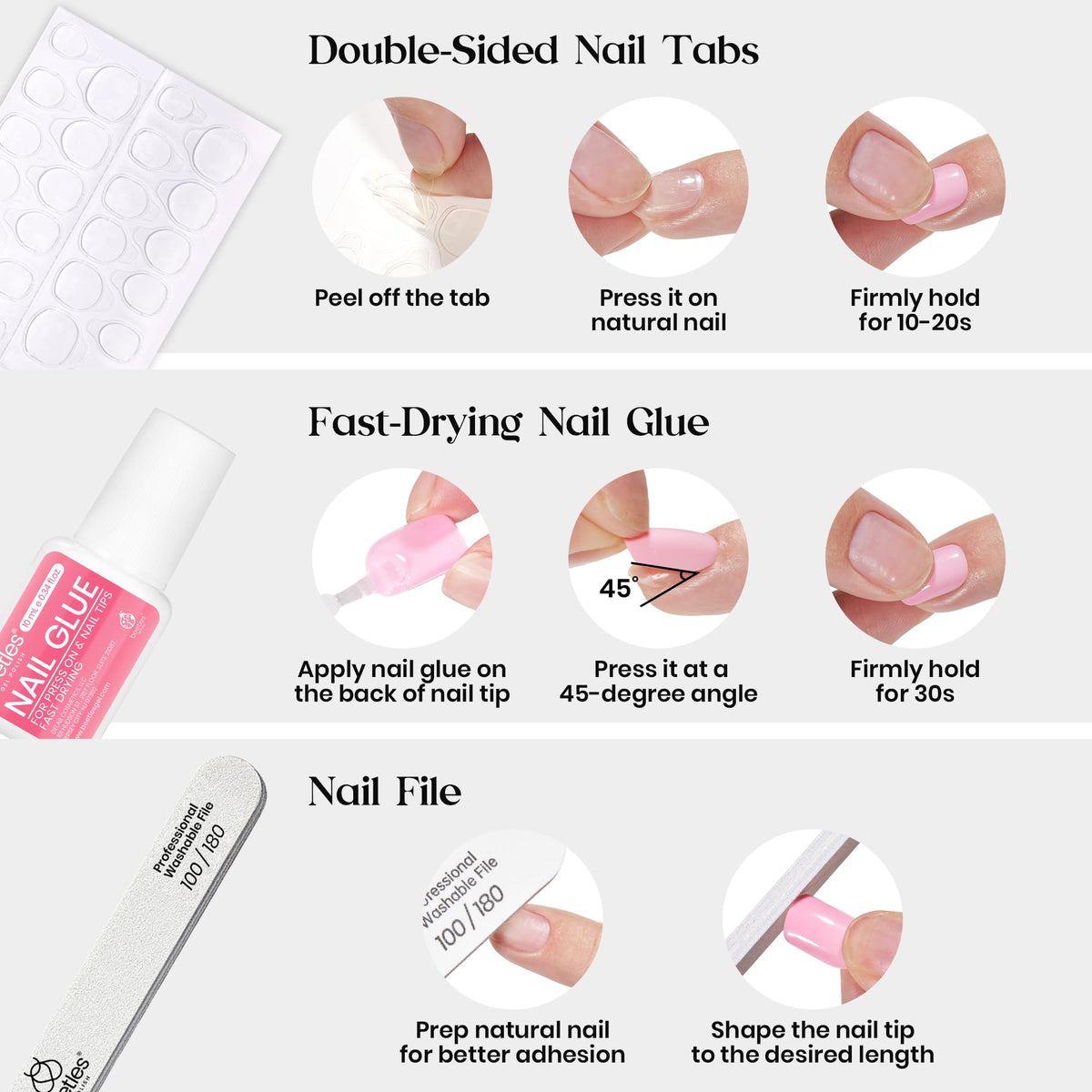 vue d'ensemble du kit d'ongles pressés beetles Gel Polish