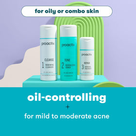 Vue d'ensemble du kit Proactiv 3 Étapes sur fond blanc