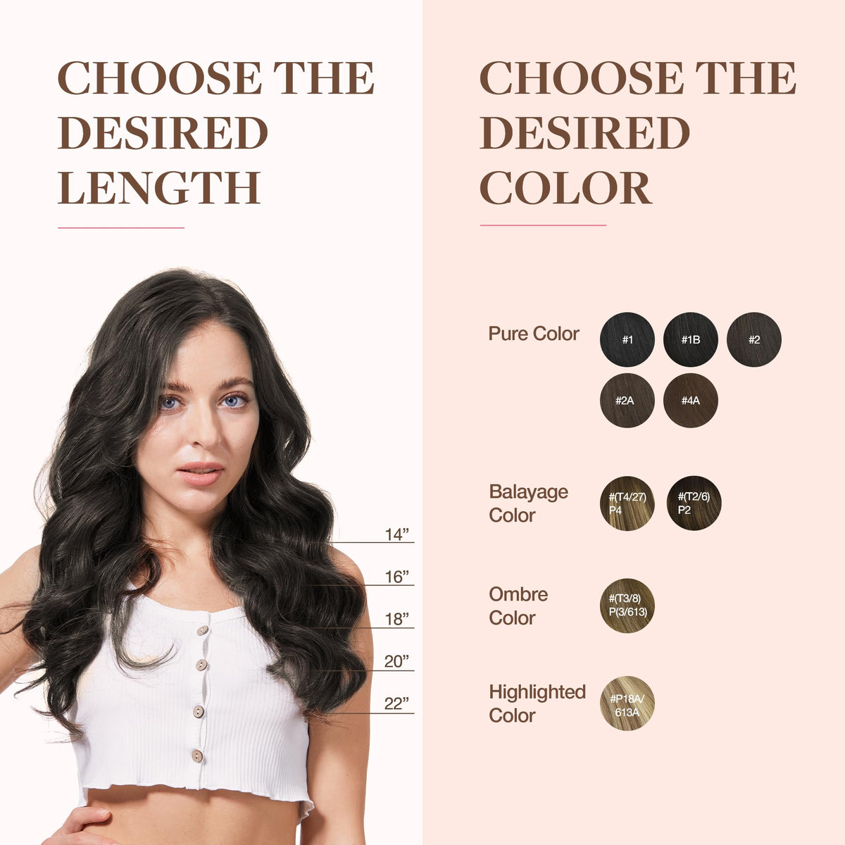 Vue de dos des extensions cheveux GOO GOO installées