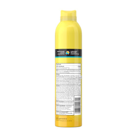 Vue de dos du flacon de spray solaire Neutrogena Beach Defense