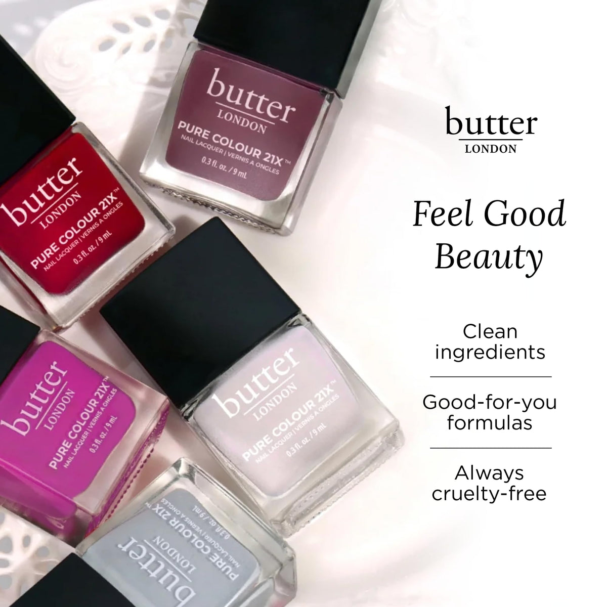 Vue de dos du flacon de vernis à ongles butter LONDON Afters 21X