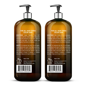 Vue de haut du set de shampooing et après-shampooing Majestic Pure