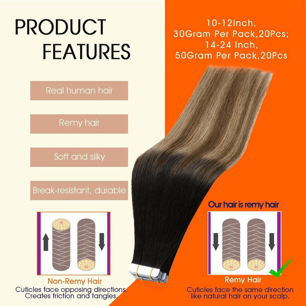 Vue de l'application des extensions de cheveux Full Shine