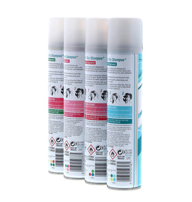 Vue de l'arrière du pack de shampooings secs Batiste