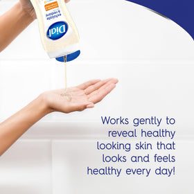 Vue de l'emballage du gel douche Dial Exfoliant