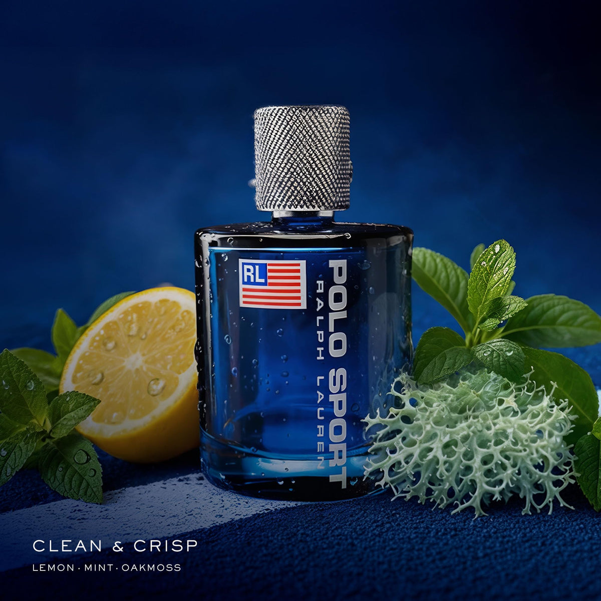 Vue de l'étiquette du flacon Polo Sport Eau de Toilette 125 ml
