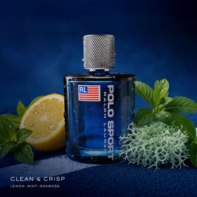 Vue de l'étiquette du flacon Polo Sport Eau de Toilette 125 ml