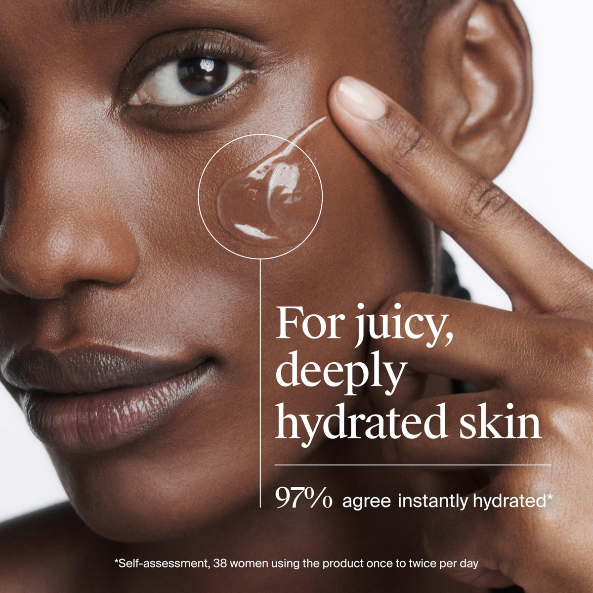 Vue de l'étiquette du gel hydratant Neutrogena Hydro support