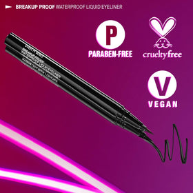 Vue de la brosse de l'eyeliner liquide wet n wild