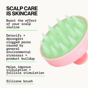 Vue de la brosse massante en silicone Pacifica