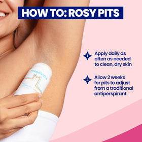 Vue de la texture du déodorant Megababe Rosy Pits