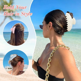 Vue de près d'une pince à cheveux Unbednigt avec texture antidérapante