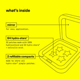 Vue de près des patchs hydrocolloïdes Starface