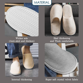 Vue des chaussons de spa pour hommes et femmes OSTADARRA
