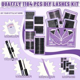 Vue des cils 40D-100D du kit QUAFFLY