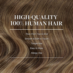 Vue des extensions capillaires GOO GOO en cheveux humains