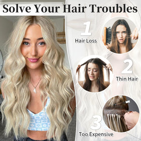 Vue des extensions de cheveux KooKaStyle avec clips