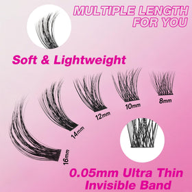 Vue des faux cils VEYESBEAUTY avec accessoire d'application