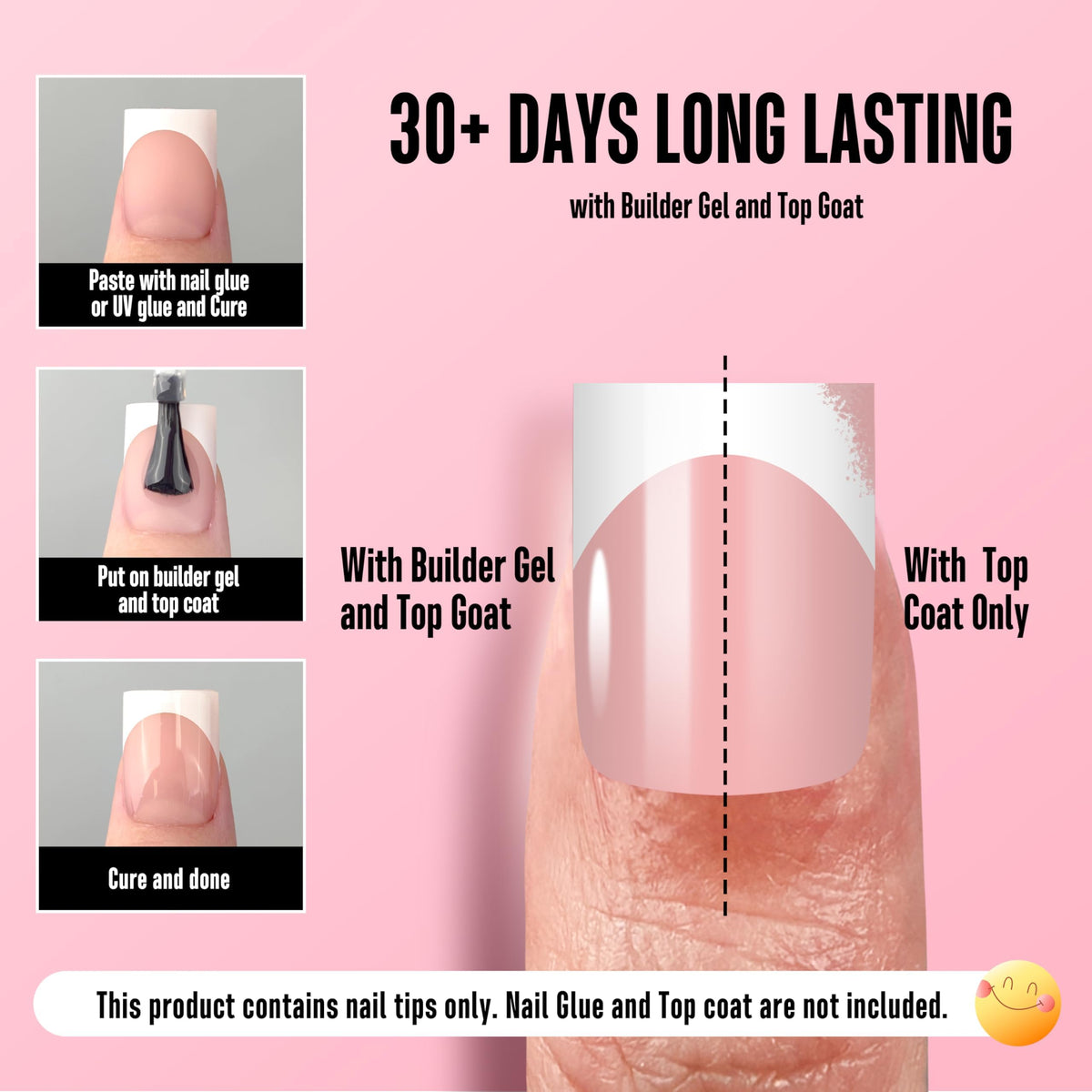 Vue des Ongles Press-On NOVO OVO de profil