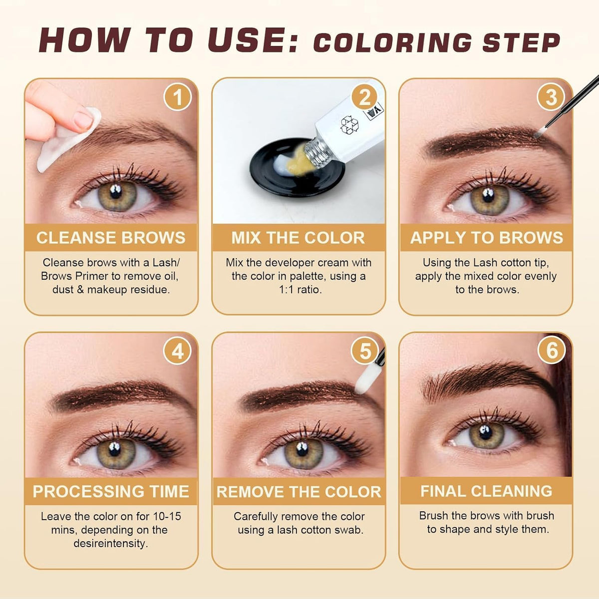Vue des produits du kit de couleur WEILNELL avec crème développeuse