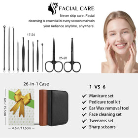 Vue du kit de manucure compact LUCK AROUND ouvert