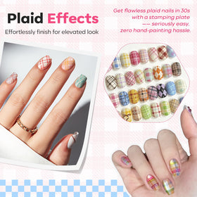 vue du kit de stamping à ongles modelones