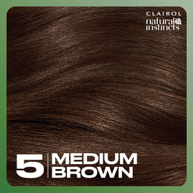 Vue du produit Clairol avec mise en avant de la brillance des cheveux