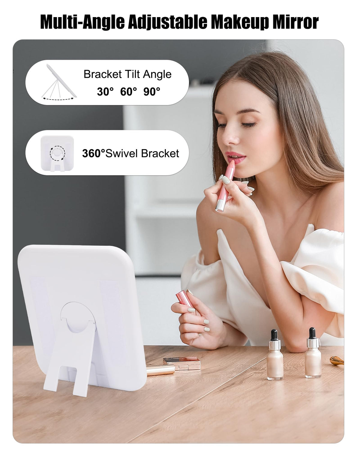 Vue intérieure de la trousse de maquillage Relavel avec rangement