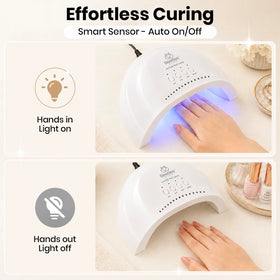Vue latérale de la lampe UV beetles pour manucure