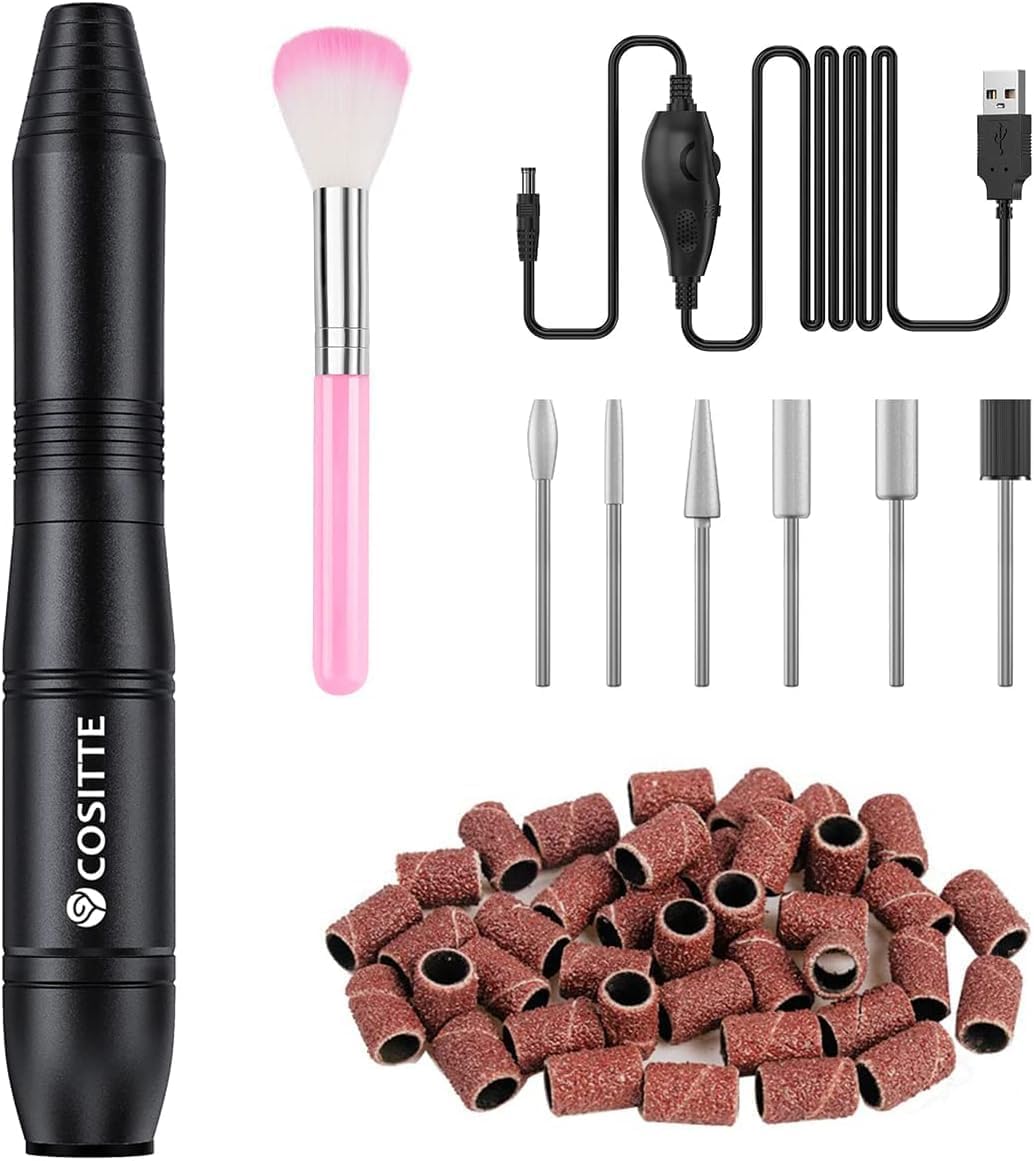 Vue latérale de la perceuse à ongles COSITTE USB
