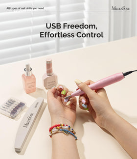 Vue latérale de la perceuse à ongles MelodySusie PC120I