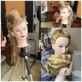 Vue latérale de la tête de mannequin headdoll