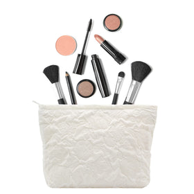 Vue latérale de la trousse de maquillage PAZIMIIK sur un fond blanc