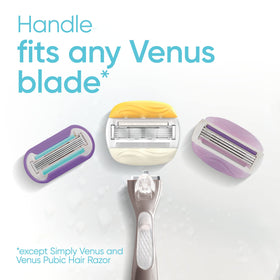Vue latérale des lames Gillette Venus ComfortGlide