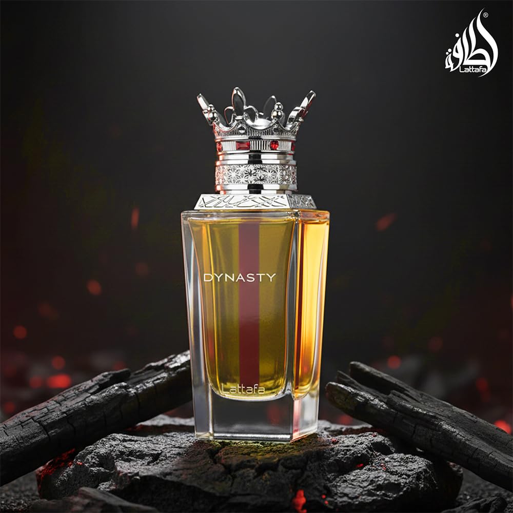 Vue latérale du flacon Lattafa Dynasty 100 ml