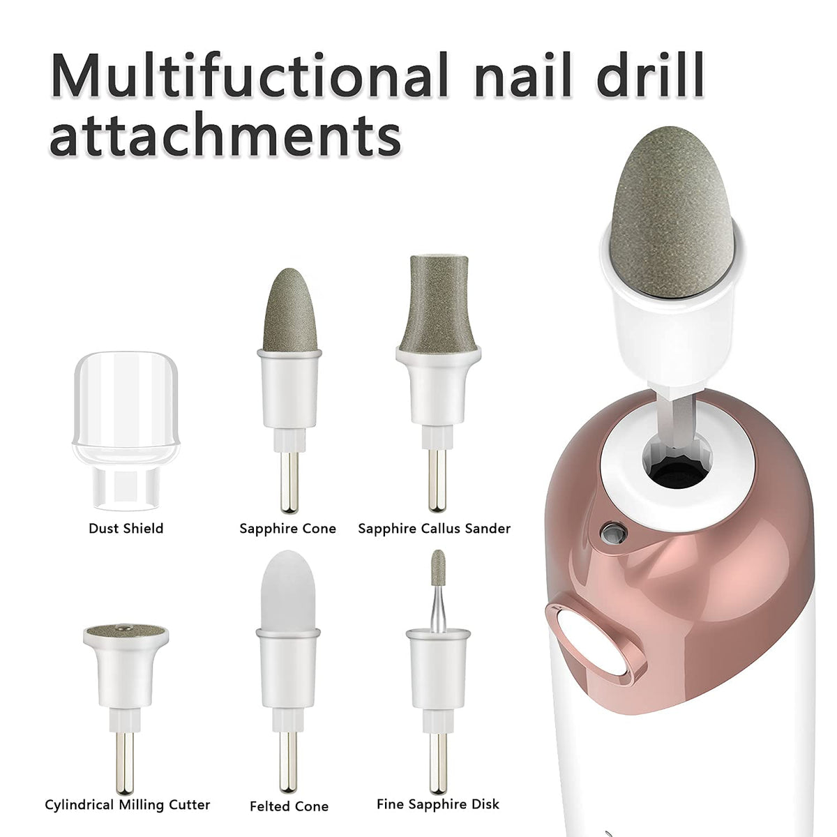 Vue latérale du fraiseur à ongles POLAMD