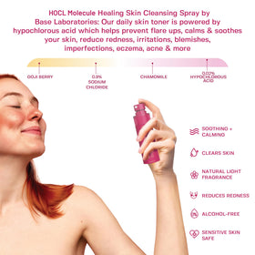 Vue latérale du spray d'acide hypochloreux BASE LABORATORIES