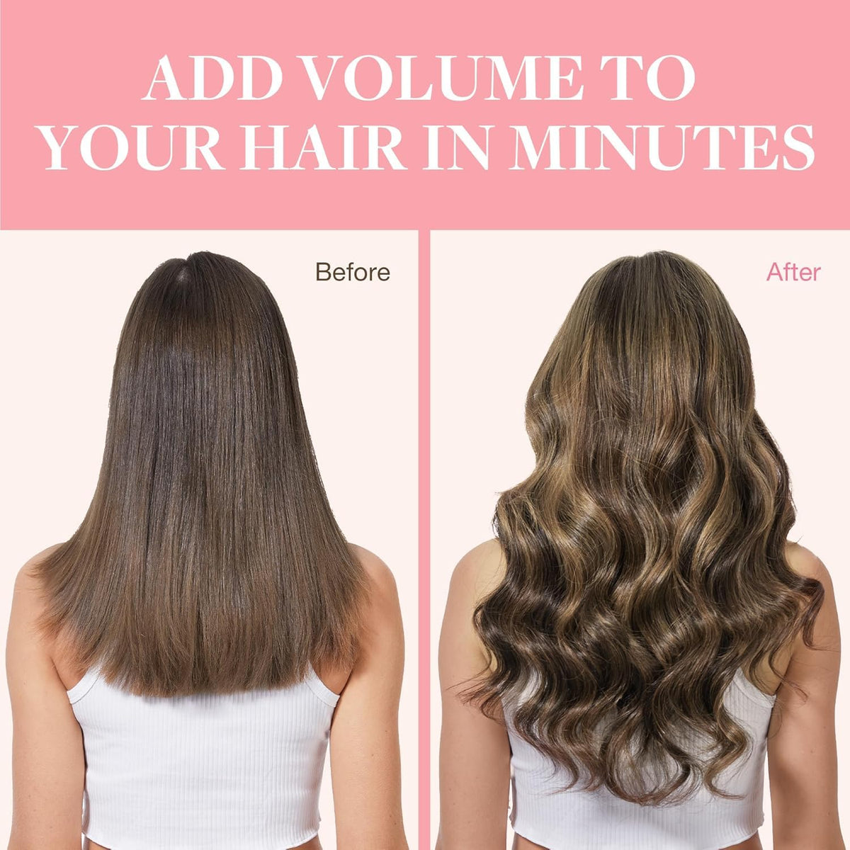 Vue rapprochée des cheveux des extensions GOO GOO