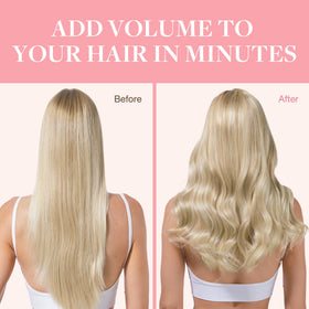 Vue rapprochée des cheveux humains des extensions GOO GOO