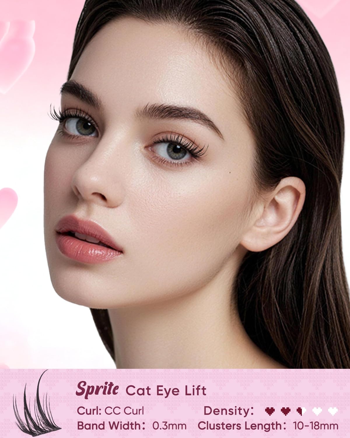 Vue rapprochée des cils en éclosion OKAYLOVE Sprite