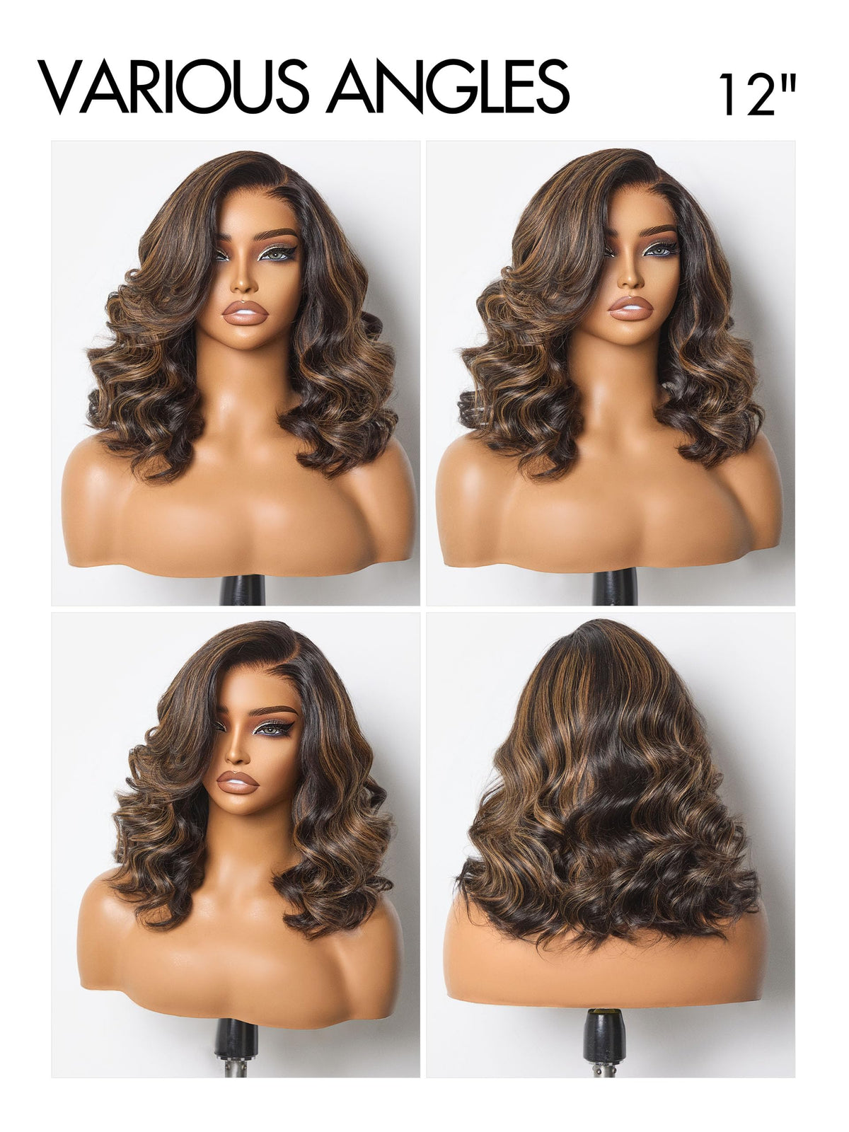 Vue rapprochée des mèches de la perruque LUVME HAIR
