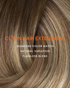 Vue rapprochée des mèches des extensions Balayage