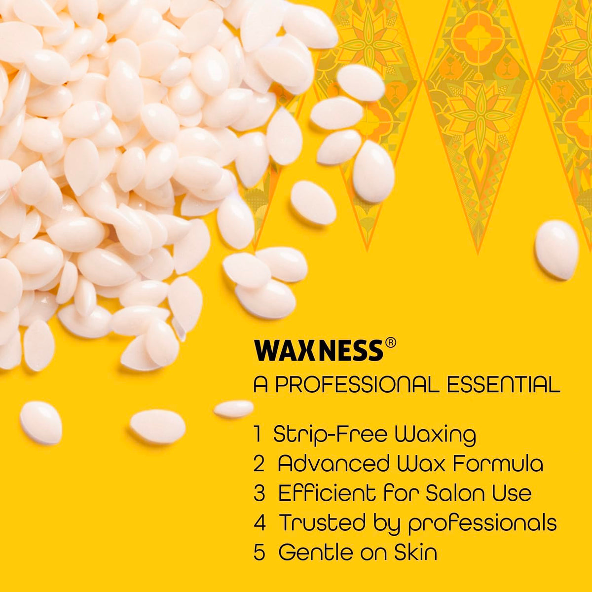 Vue rapprochée des perles de cire russe Wax Necessities