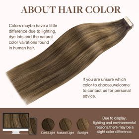Vue rapprochée des pointes des extensions de cheveux GOO GOO