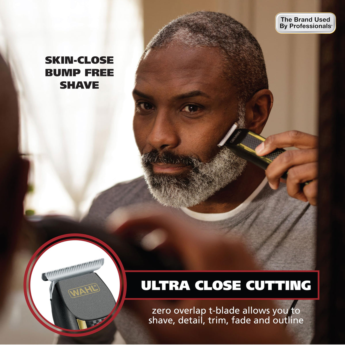 Wahl Edge Pro tondeuse à barbe avec peignes de guidage inclus
