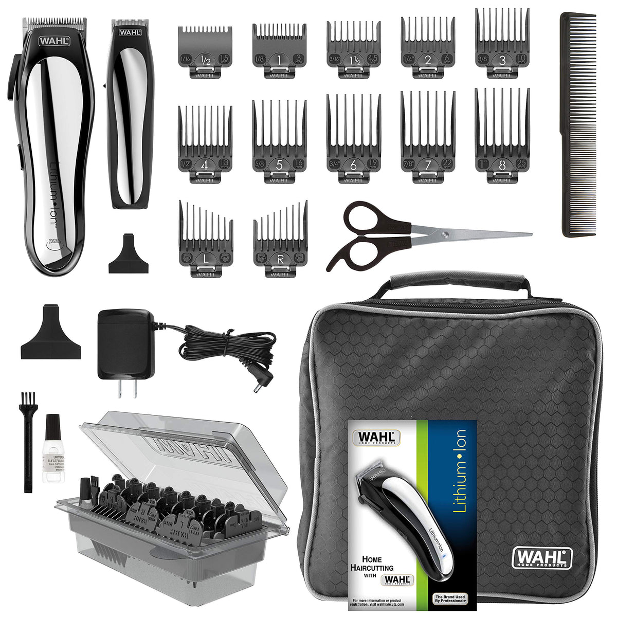 Wahl Kit de Coupe de Cheveux Lithium Pro 23 Pièces vue avant