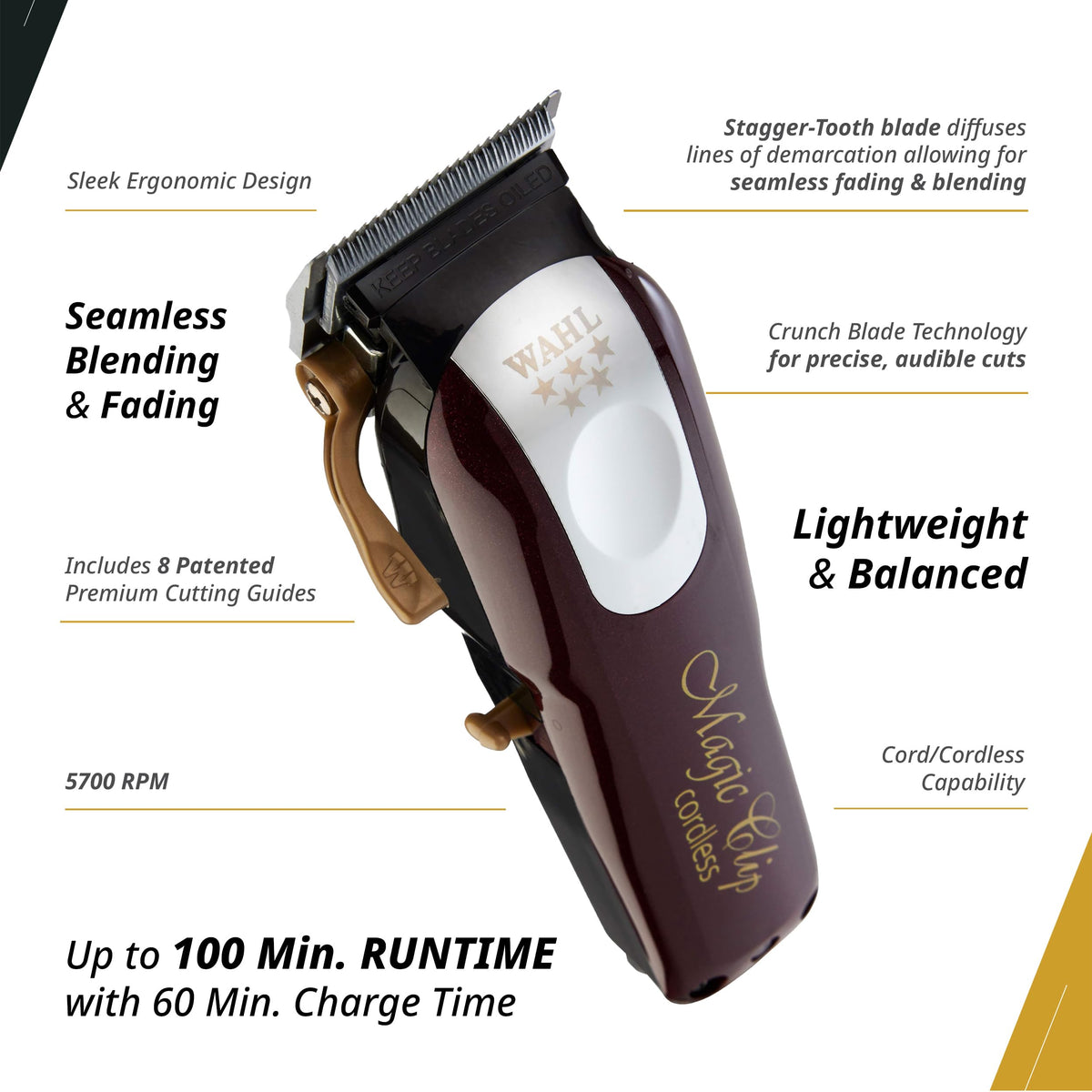 Wahl Professional Magic Clip tondeuse sans fil avec accessoires