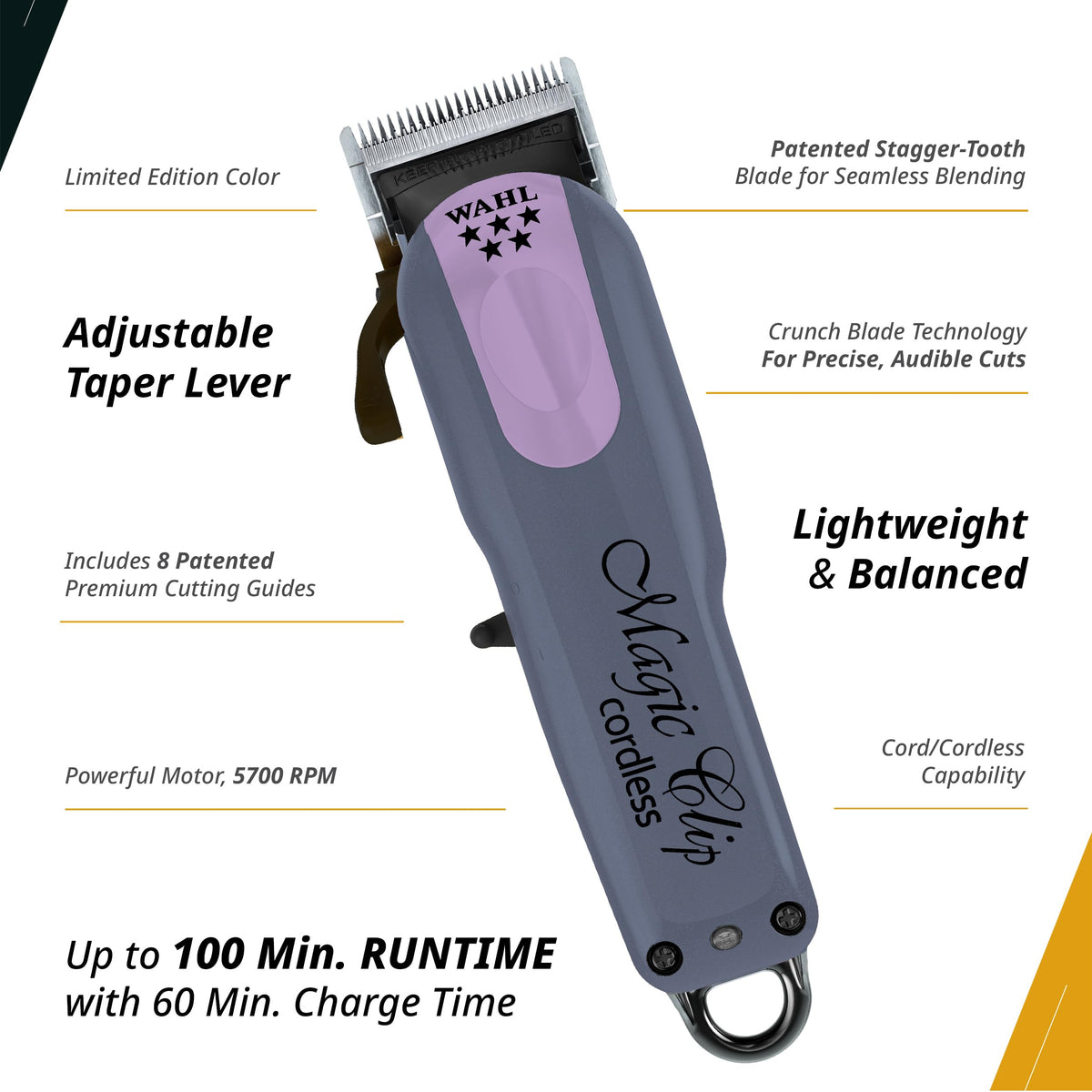 Wahl Professional Magic Clip tondeuse sans fil avec accessoires